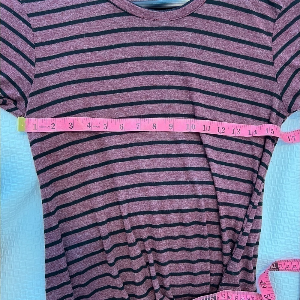 Stateside USA Made Long Sleeve Faux Wrap Shirt - Picture 7 of 9